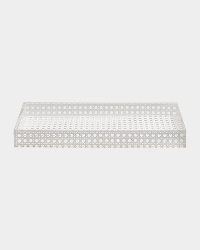 Reed Vanity Tray, White